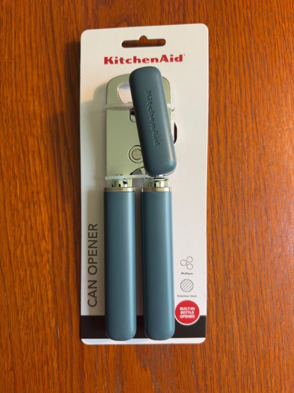 KitchenAid Classic Multifunction Can & Bottle Opener Agave NWT